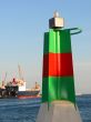 stationary beacon in port of Barcelona