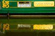 Green Barge - Water Reflection