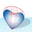 Designing Heart Wireframe Design