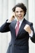 Overjoyed Businessman