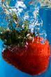 Juicy Strawberry Fruit in Water