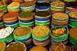 Spices Stored in Colored Sacks