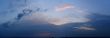 Dramatic sunset horizont and colorful evening sky