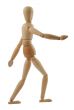 walking man - pure white background