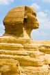 Egyptian Sphinx Guarding Pyramid