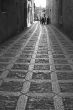 Old town Eriche in Sicily at summer