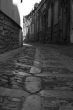 Old town Eriche in Sicily at summer