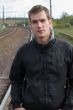 man against tracks
