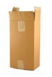cardboard box on pure white background