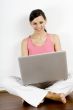 Sitting With Laptop