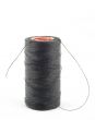 black thread on white