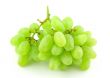green grapes on white