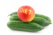 diet concept on white background