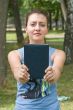 girl with book
