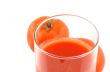 tomato juice on white