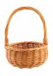 wicker basket on white