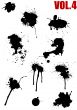 Ink splashes, strokes and stains  Set -4
