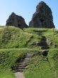 ancient ruin on top of hill