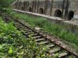 rail track by abandoned kilns