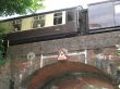 railway coaches on bridge
