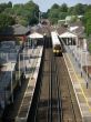 Train at station platform
