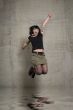 jumping woman