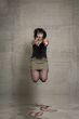 jumping woman