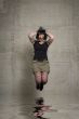 jumping woman