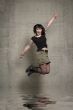 jumping woman