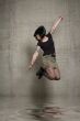 jumping woman