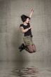 jumping woman