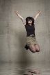 jumping woman