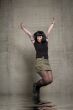 jumping woman