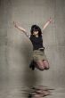 jumping woman