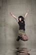 jumping woman