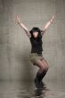 jumping woman