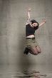 jumping woman