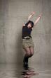 jumping woman