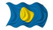 Waving Flag Of Palau