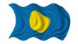 Waving Flag Of Palau