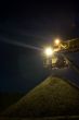Coal Stock Pile and Conveyor at Night