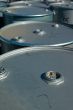 Silver 44 Gallon Drums