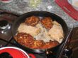 meat balls on a frying pan