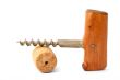 vintage cork-screw on white