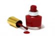 Isolated Red Nail Polish