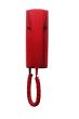 Isolated Red Hotline Phone With Clipping Path