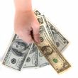 Hand with dollar