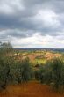stormy tuscan landscape
