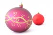 red christmas balls - isolated