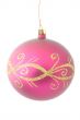 purple christmas ball - isolated